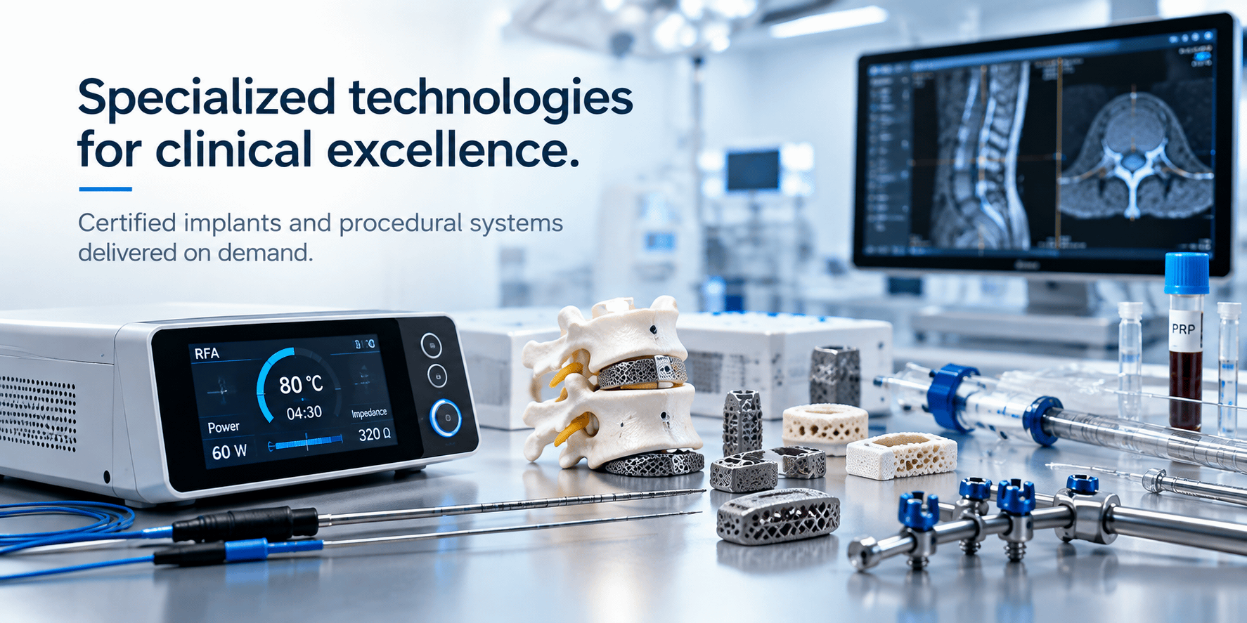 High-tech surgical suite